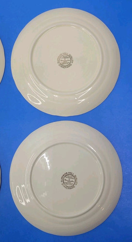 Vintage Superior Hall AUTUMN LEAF JEWEL TEA Dessert Plates 7 1/4" SET 4 - Picture 11 of 13