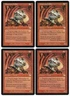 Dwarven Driller x4 4x 2002 Judgment PLAYSET Red Uncommon Creature MTG NM AZ1