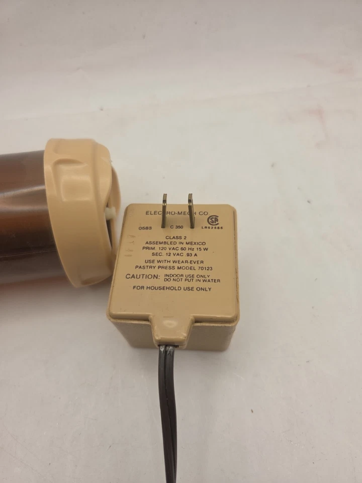 WEAR-EVER Super Shooter Electric Food Gun Cookie Press 70123 Works GUN ONLY - Image 3 of 4