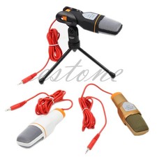 USB Condenser Sound Recording Processing Wired Microphone with Stand