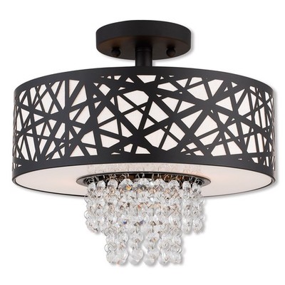 Livex Lighting 40662-07 Allendale Semi-Flush Mount Bronze