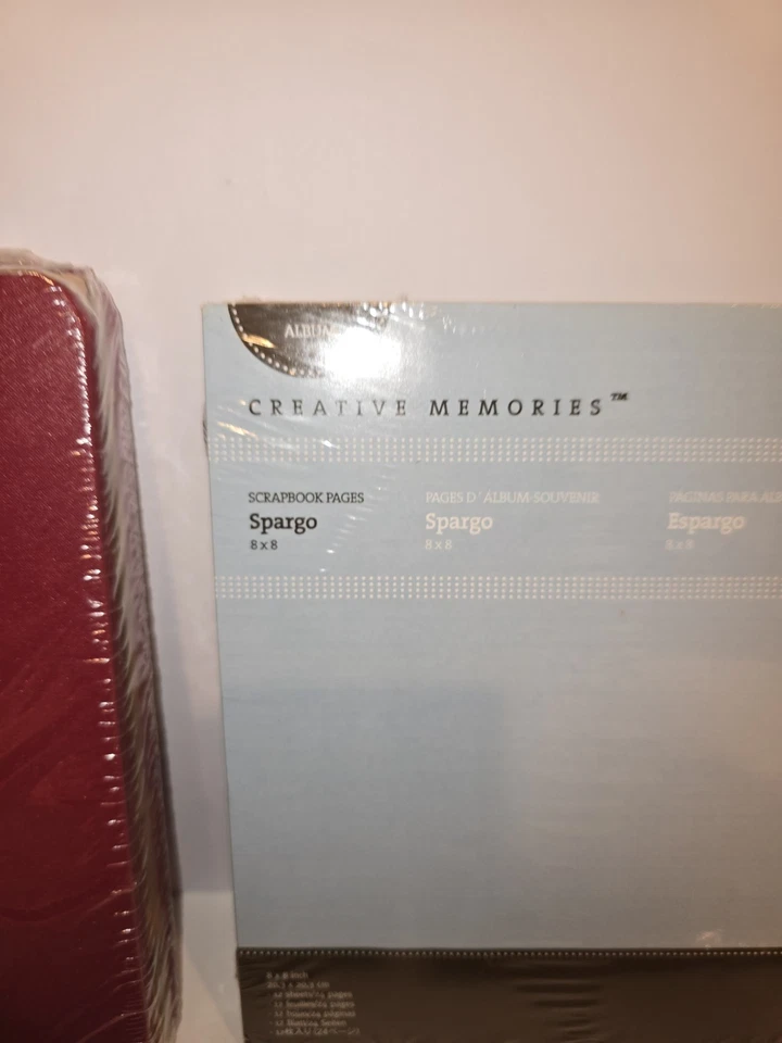 Creative Memories 8X8 Ruby Album Spargo Pages Stickers Paper Bountiful Happy Lot - Image 3 of 4