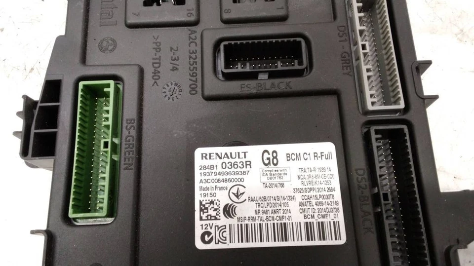 Renault Megane IV 2019 1.3TCe Motore ECU Kit E Serratura Set A2829003600 Benzina — 第 4/4 张图片