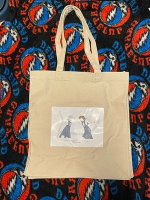 Evangelion Tote Bag Rei x Asuka beige