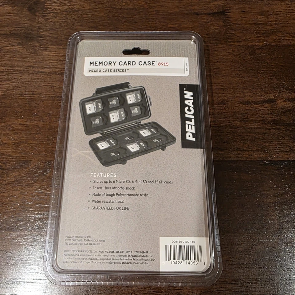 NEW Pelican SD Memory Card Case Micro Case Series 0915 - Water Resistant - Image 2 of 2