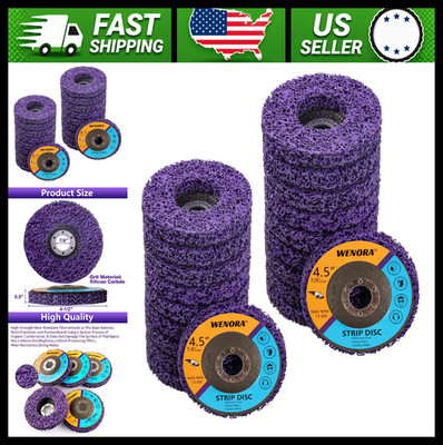 20 Pack Strip Discs for Angle Grinder 4-1/2'' x 7/8'' Rust Remover