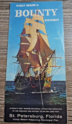 Vintage MGM'S BOUNTY EXHIBIT BROCHURE St. Petersburg Florida