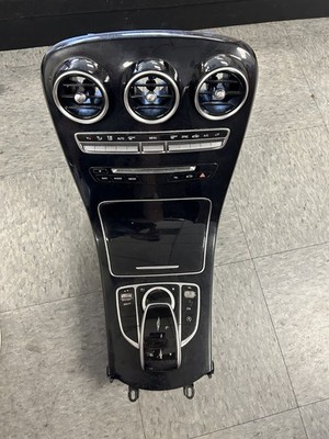 15-18 Mercedes W205 C300 C350e Center Console Surround Trim Vent & Stereo Panel
