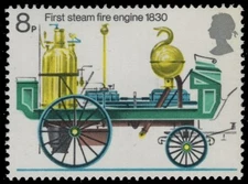 GREAT BRITAIN 718 (SG952) - Fire Prevention Act "First Steam Engine" (pc25330)