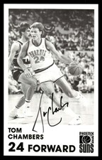 1989-90 Phoenix Suns Team Issue Tom Chambers RC signed autograph very rare  SDFP