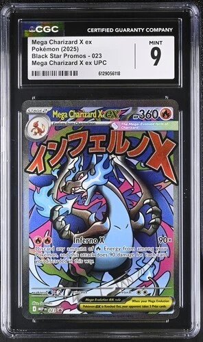 Mega Charizard X EX *CGC 9* Full Art *Phantasmal Flames UPC Promo *#23