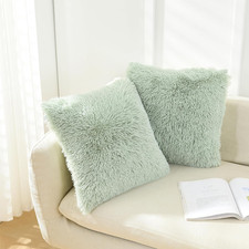 Luxury Spring Throw Pillow Covers Soft Faux Fur Fleece Cushion Cover Pillowcase