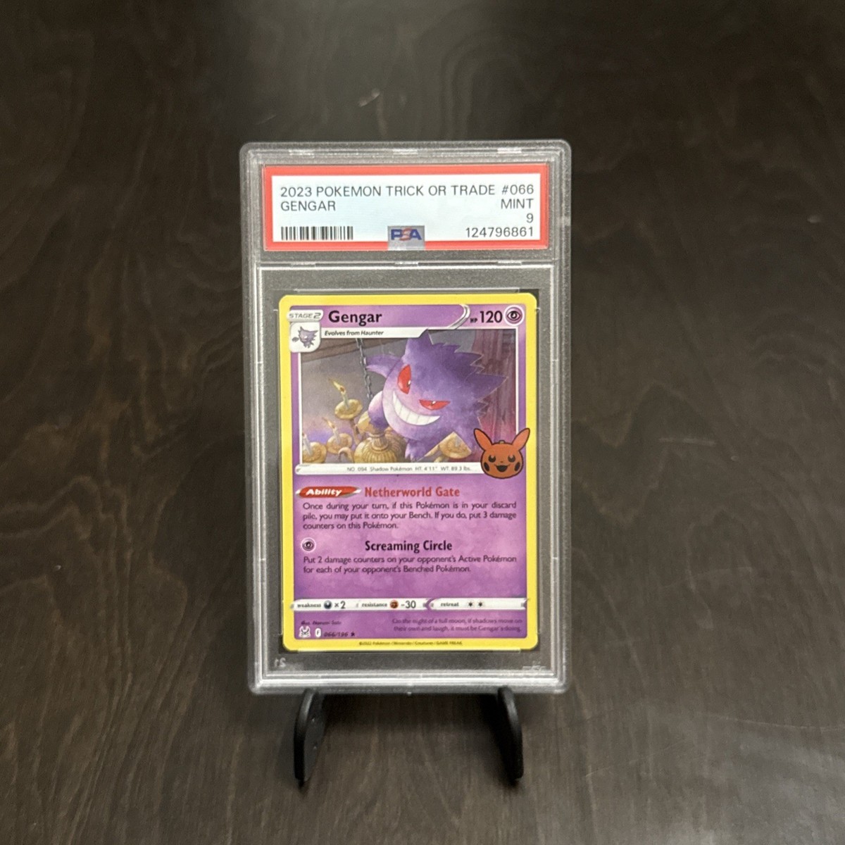 Gengar (2022 Copyright Date) 066/196 Trick or Trade Booster