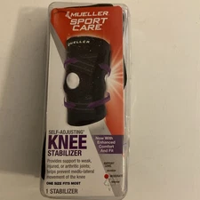 Mueller Self Adjusting Knee Stabilizer Black One Size Fits Most - New!