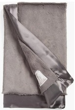 New LITTLE GIRAFFE Luxe Charcoal Baby Blanket Size 29" 35"