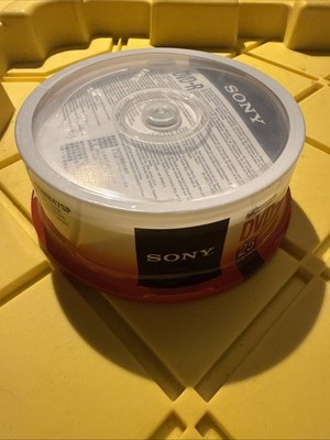 Sony 16x DVD-R 4.7GB Recordable Discs 25 Pack Spindle New