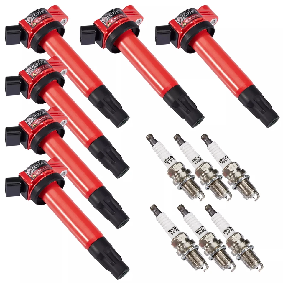 6PCS Ignition Coils & Spark Plugs for Toyota Highlander Solara Lexus RX330 ES330 - Image 3 of 4