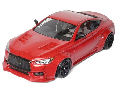 SHIBATAインフィニティ Q60 Shibata 1/10 2021 Infiniti Q60 D1GP Drift Body (Clear) [GRK