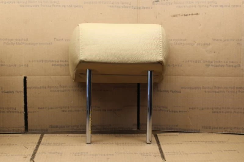 BMW 530i 550i E60 2006 2007 asiento trasero reposacabezas exterior beige bronceado Foto 2 de 4