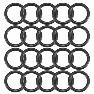 20pcs Black Nitrile Butadiene Rubber   O-Ring 9.8mm Inner Dia 1.9mm Width  @zx