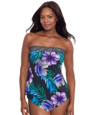 Miraclesuit Women's Flora Aura Printed V-Shaped Tankini Multi Size 12 1180