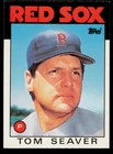 1986 Topps Traded #101T Tom Seaver Boston Red Sox Card