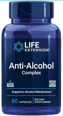 Life Extension Anti-alcohol Hepatoprotection Complex 60 Veg Caps Exp 09/2026