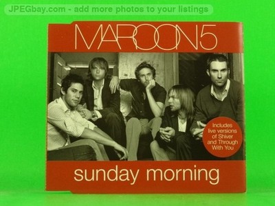 MAROON 5 SUNDAY MORNING (L73) 3 Track CD Single including Picture Sleeve OCTJAY