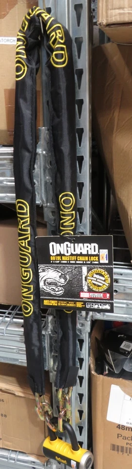 OnGuard Chain Lock 1800 x 10mm Mastiff 8019L gold secure cycle motorbike - Image 3 of 4