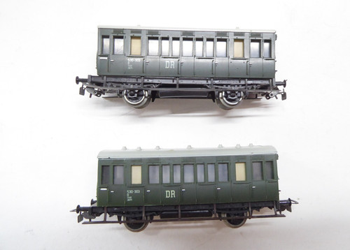 DR 2 Personenwagen   - H0  1:87  ohne  OVP  Piko /DDR # 0577 | Zustand: Gebraucht
