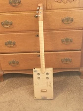 3 String Cigar Box Guitar, New #163