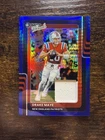 Drake Maye 2025 Panini Donruss “Donruss Threads” Jersey Patch Prizm Card.