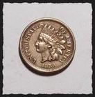 1859 INDIAN HEAD CENT  Nice detail  Prob an Old cleaning  Sharp XF #27C73