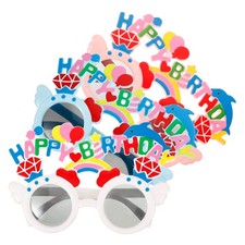 3Pcs Creative Birthday Glasses Reusable ABS Material Party Photo Props