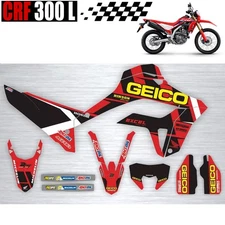 CUSTOM GRAPHICS STICKER DECAL KIT V.18 FIT HONDA CRF300 RALLY 2021-2024