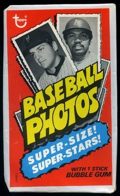 1974 Topps Deckle Edge Test Issue Baseball Empty Wrapper *TL285