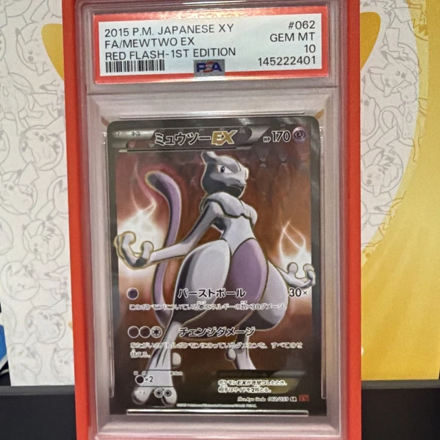 PSA 10 Mewtwo EX 062/059 Red Flash 1st Edition Japanese XY Full Art Pokemon