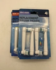 Replacement Electric Brush Heads Oral-B Compatible PRO/3D WHITE 3PK x 4Ct