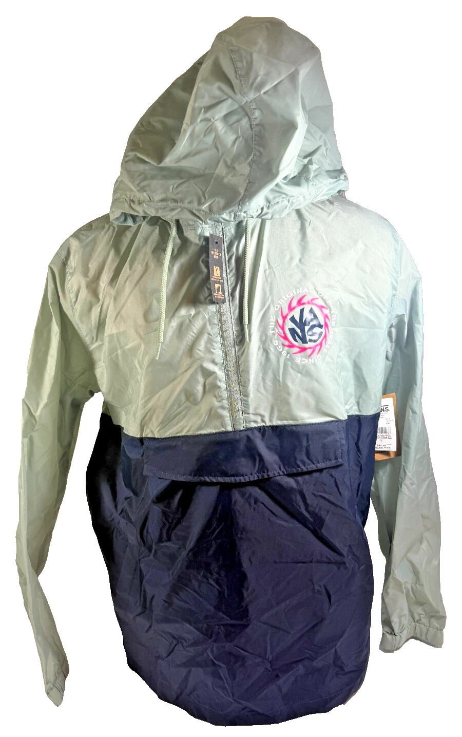 Vans Pullover Windbreaker Jacket Summer Camp Win Size Large New NWT