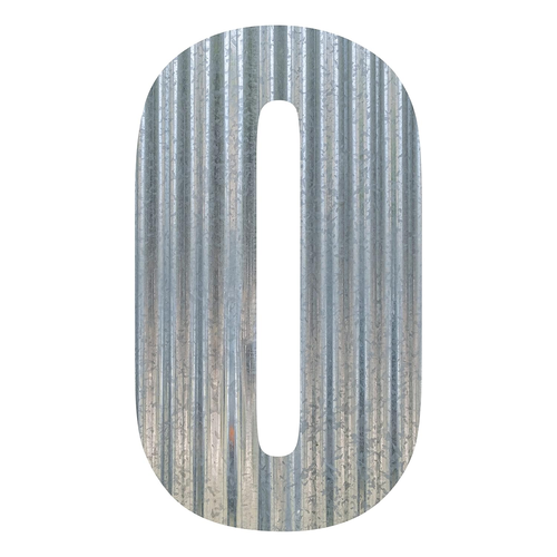 Corrugated Metal Letter (24 Inch, 0)