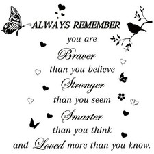 Inspirational Quote Wall Decals Peel and Stick Motivational Wall Stickers Pos...