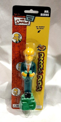 THE SIMPSONS DOODLE DUDES BOBBLEHEAD PEN - MONTY BURNS