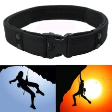 Adjustable Tactical Combat Web Belt Buckle Waistband Rescue Rigger Safety Gears
