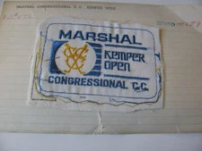 MARSHALL KEMPER OPEN CONGRESSIONAL CC BETHESDA  MD  patch NOS NEW  FREE SHIPPING