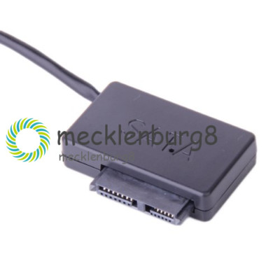 USB 2.0 to13Pin 7+6 Slimline SATA Laptop CD/DVD Rom Optical Adapter Cable