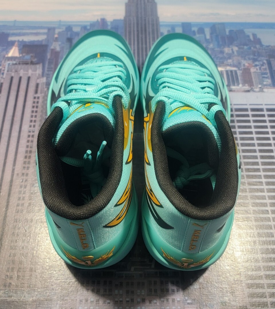 Puma LaMelo Ball MB.02 Honeycomb Elektro Aqua Mens Size 10  display picture 1