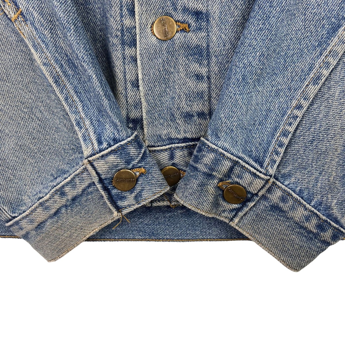 Carhartt Denim Trucker Jacket Blue J12 DST Rare Vintage | eBay