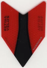 Red RETINA VELOS HARROWS Dart Flights: 3 per set