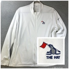 The Hay Tiger Woods Nike Jacket Women XL Pebble Beach Golf Dri Fit UV Victory