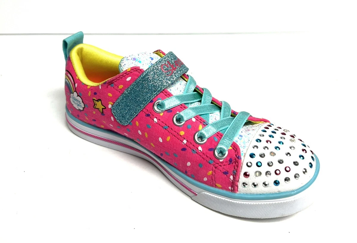 Zapatos skechers para clearance niñas luces usadas